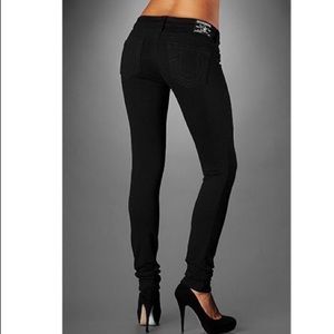 True Religion Stella black skinny jeans